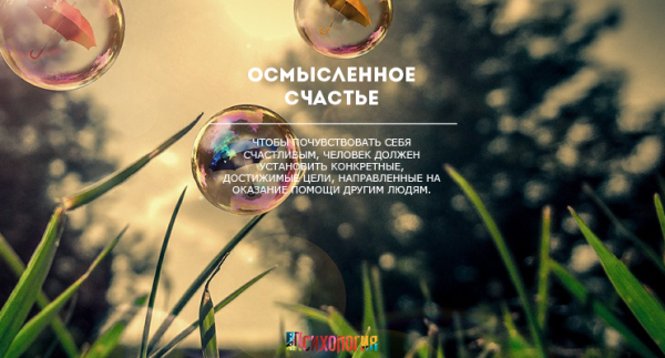 Осмысленное счастье Осмысленное счастье